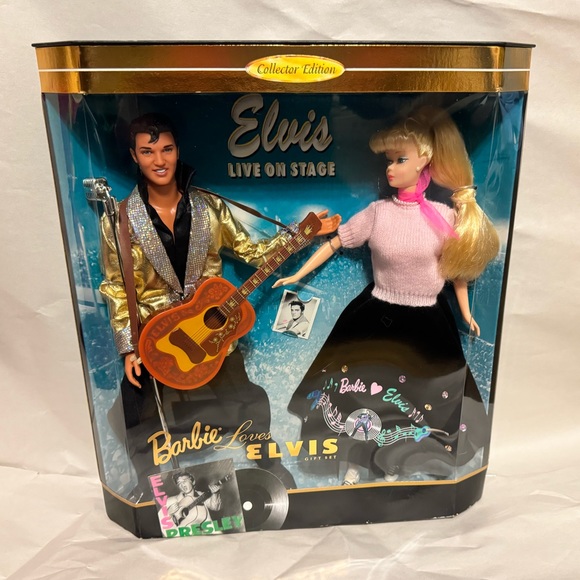 Elvis And Priscilla Barbie 1996/1997 Barbie Loves Elvis - Toy